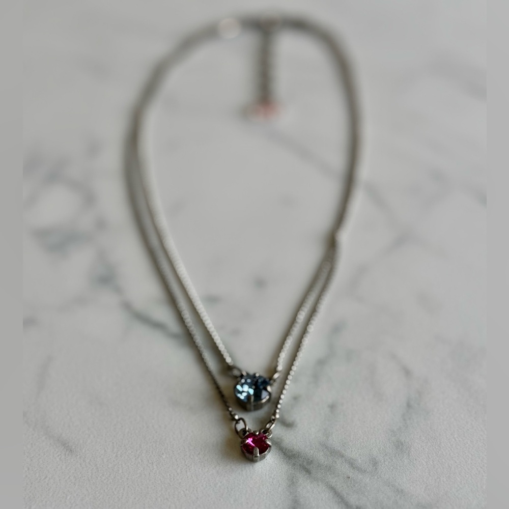 Sabika Re-Imagine Double Drop Necklace